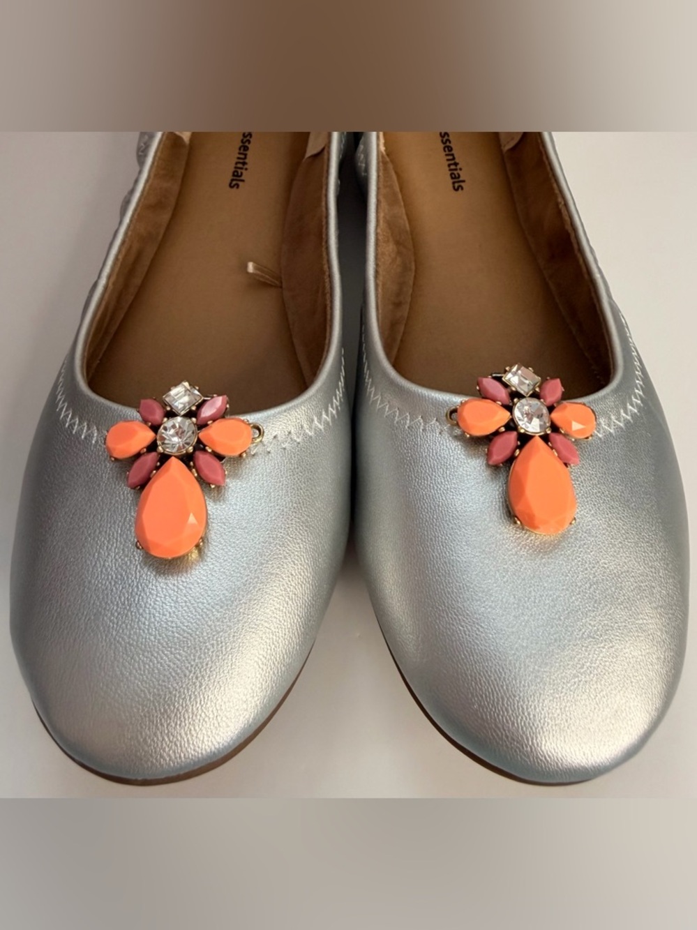 Vintage Upcycled French shoe clips art deco mid century embellishment